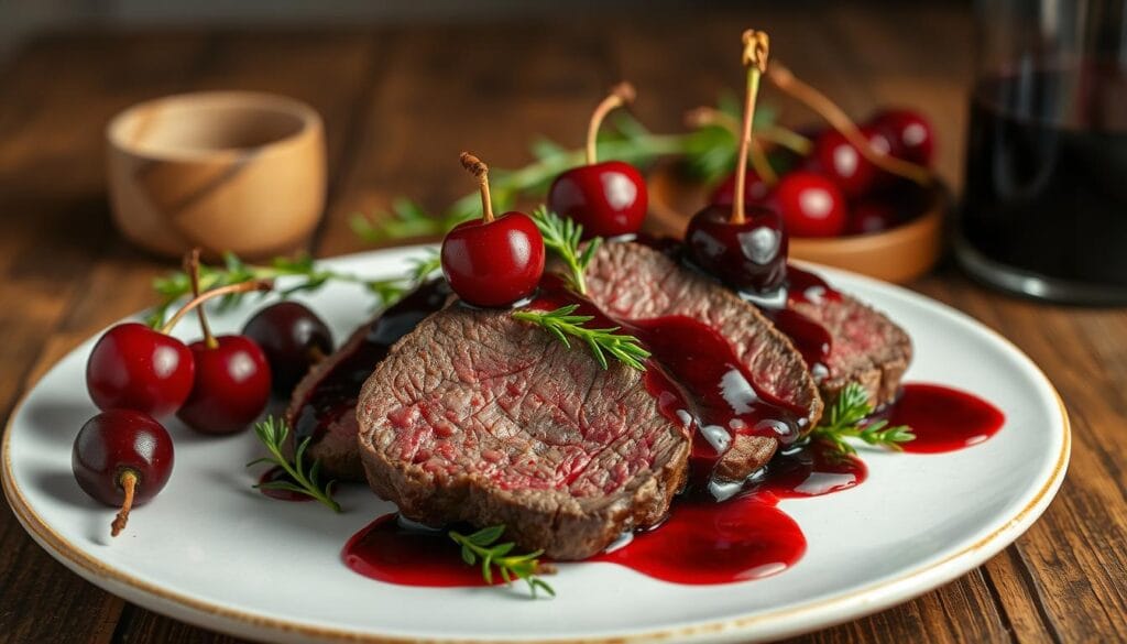 cherry wine beef