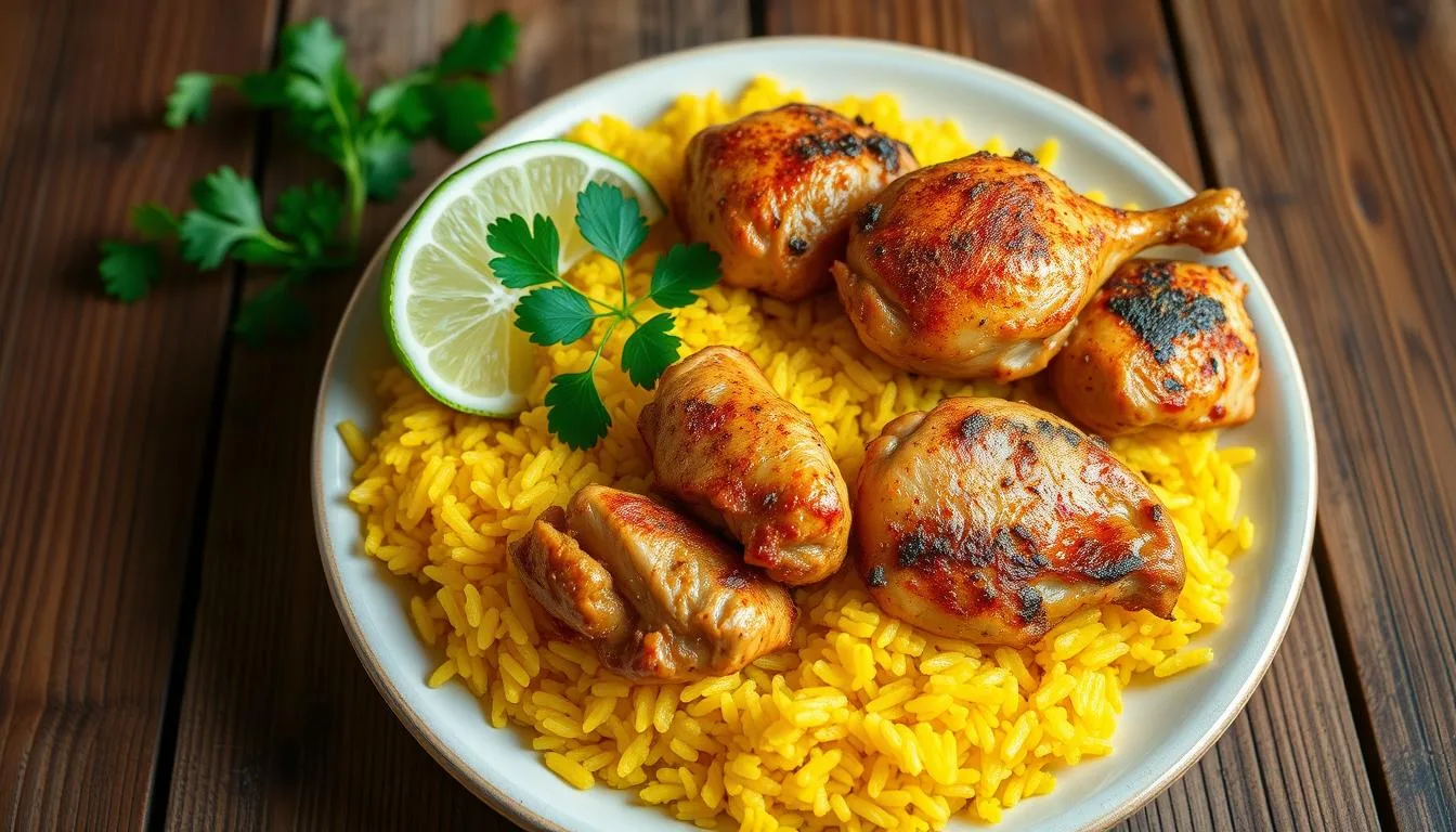 chicken and yellow rice recipe