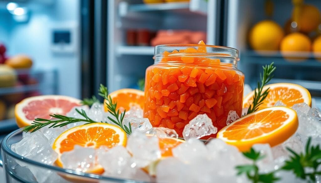 refrigerating salmon roe