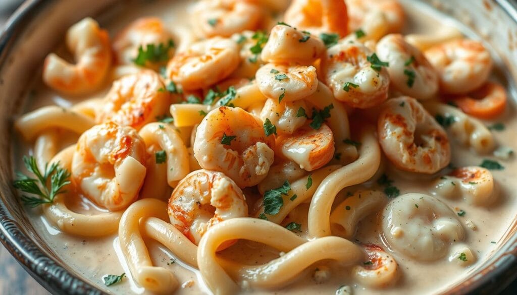 seafood mac and cheese