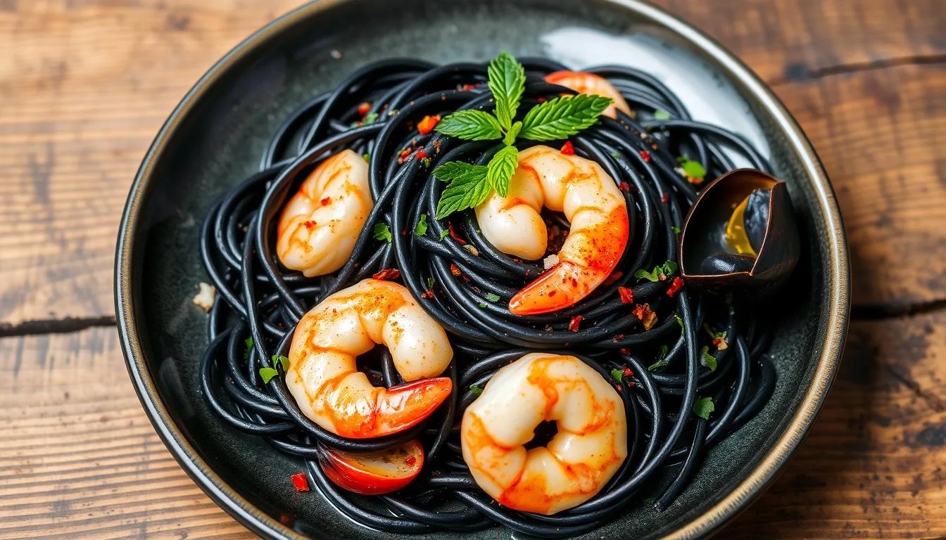 squid ink seafood pasta recipe