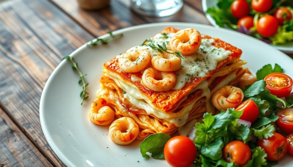 seafood lasagna nutrition facts